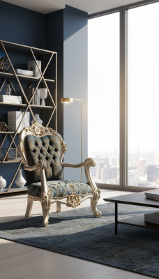 Barok fauteuil Chesterfield oorfauteuil Klassieke eenzitter bank bank