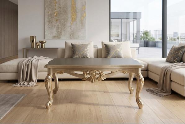 Salontafel Tafel Meubels Inrichting 120x80 Tafels Hout Barok Rococo