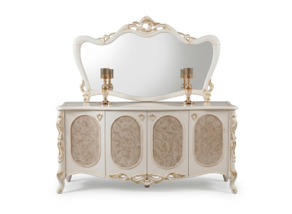 Luxe meubels woonkamer dressoir met spiegel ontwerp console dressoir hout.