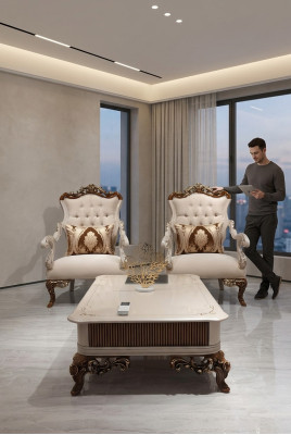 Fauteuil Chesterfield Barok Bank Bankstel Meubels Inrichting Banken Sofa Stoel