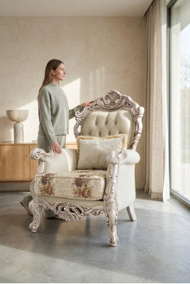 Chesterfield Barok Fauteuil Bank Bank Meubels Inrichting Banken Bankstellen Stoel