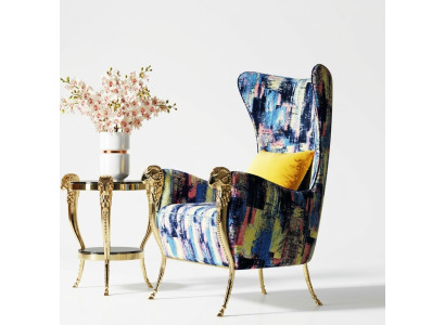 Eenzitter fauteuil oorfauteuil bank meubels tv-design meubels inrichting