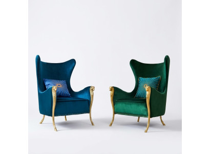 Luxe fauteuil bankstoel eenzitter meubilair hotel ontvangst inrichting kantoor