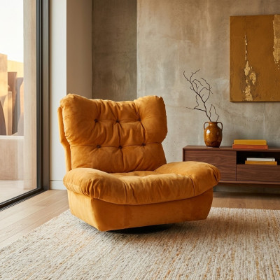 TV-fauteuil Draaibare fauteuil Eenzitter Relaxbank Meubel Textiel Stof