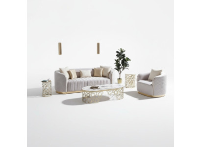 Ovale bank Driezits bank Meubels Bank Inrichting Woonkamer Fluweel