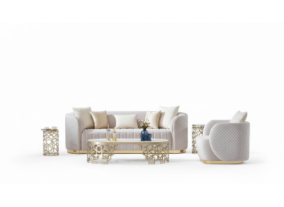 Luxe bankstel bank 3+1 meubelbank bankstel Chesterfield 2-delig.