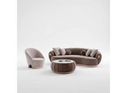Sofaset Bank Bekleding Meubel Set 3+1 Salontafel 3-delig Zitkussen Sets