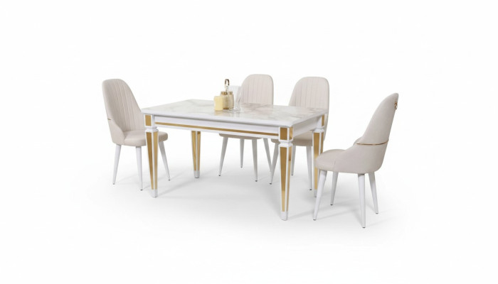 Eettafel eetkamerset eetkamer set stoelenset eetkamersets 4 stoelen 5-delig