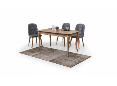 Eetkamer eettafel set eetkamermeubilair set eetkamersets dh 4 stoelen 5-delig