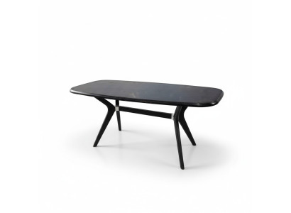 Zwarte eettafel 160x85 Eettafel Eettafels Tafels Meubels Hout