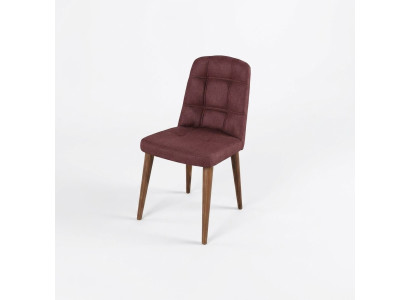 Originele roze stoel op poten van hout voor in uw eetkamer Nieuw model