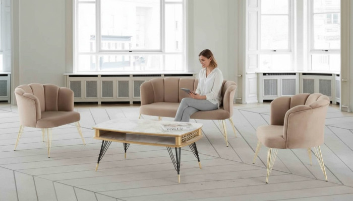 Bankstel Bank Bank Bekleding Meubels Banken 3-delige set Garnituur Compleet