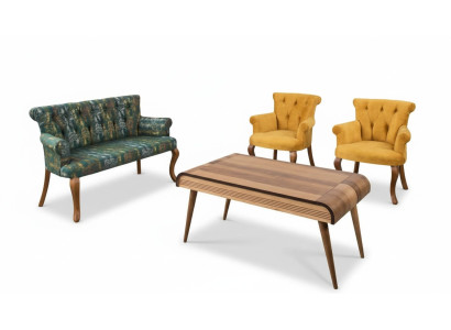 Zitbank Set Zitkussen Meubelset Bank Sofa Salontafel 4-delig Sets