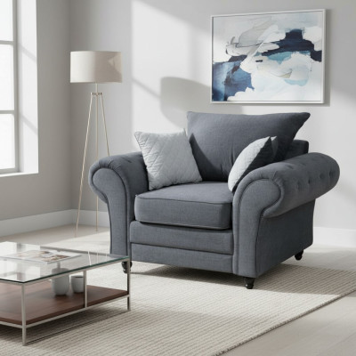 Televisiestoel, eenzits Chesterfield bank bankstel meubels fluweel