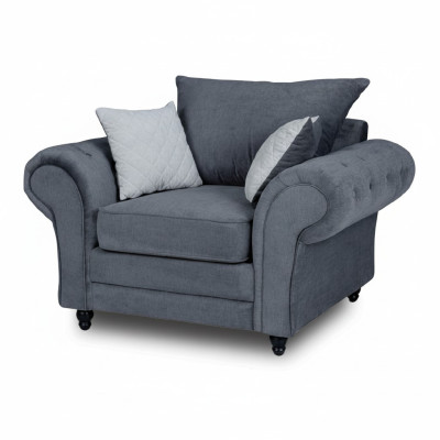 Televisiestoel, eenzits Chesterfield bank bankstel meubels fluweel