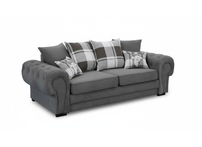 Driepersoonsbank Beklede meubels Velours bankstof Bank van 224 cm Bankstellen