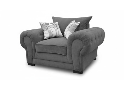 Stilvol ontwerp Moderne kleur Grijs Woonkamer 1-zits Fauteuil Stof Polyester Nieuw