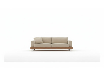 Modern driezitsbank gestoffeerde bank woonkamerset houten frame