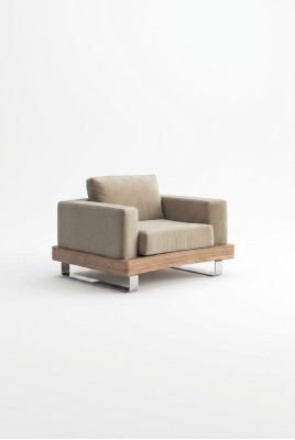 Beige Witte Fauteuil Zitmeubel Woonkamermeubilair Leunstoel Oorfauteuil