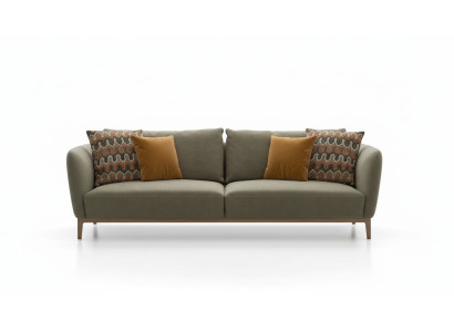 Olijfgroene driezits Moderne woonkamerbank Zitmeubel Bank Sofa