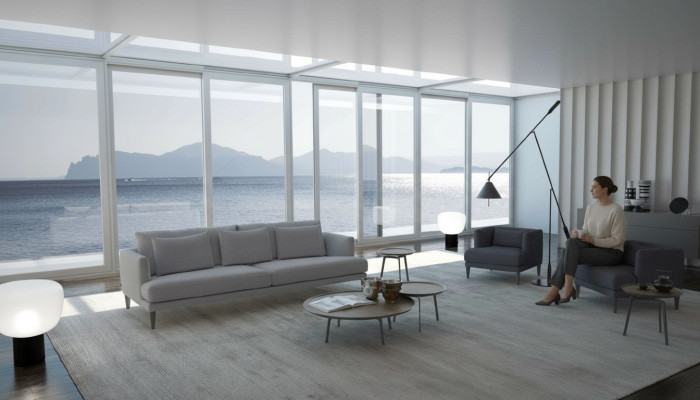 Grijze bankstel set Bank Ensemble bankstel luxe meubels Nieuw