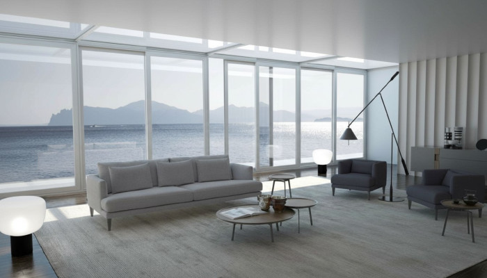 Grijze bankstel set Bank Ensemble bankstel luxe meubels Nieuw
