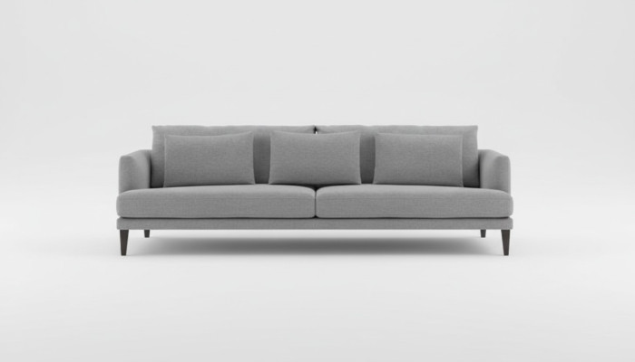 Moderne grijze driezitsbank designer luxe bank meubels