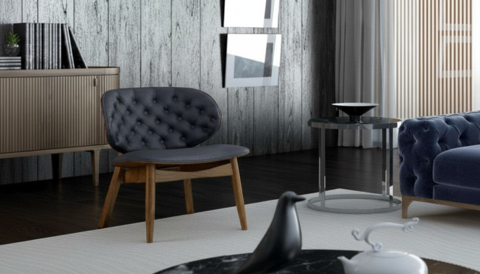 Chesterfield fauteuil luxe éénzitter eetkamer meubelen woonkamer zitter