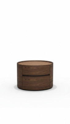 Ontwerper houten nachtkastje Modern ontwerp Echt hout Slaapkamermeubels