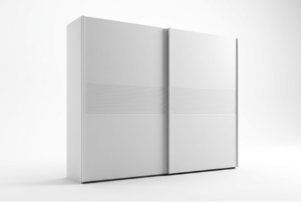 Witte kledingkast met schuifdeuren Slaapkamermeubilair Luxe massief houten meubels