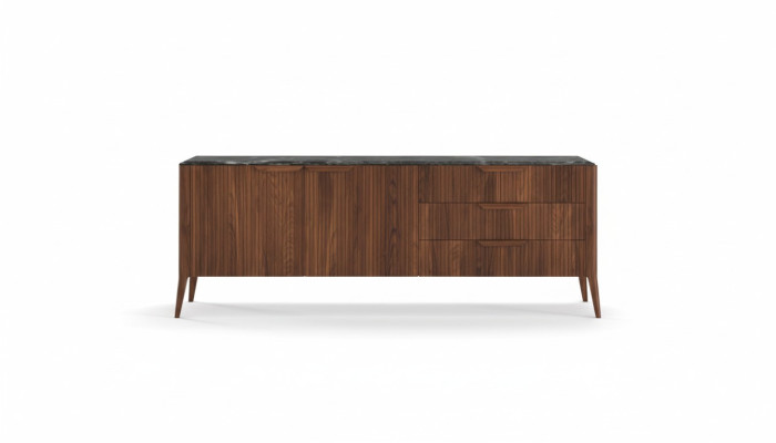 Grote houten dressoir Moderne eetkamermeubels Echt houten laden Nieuw