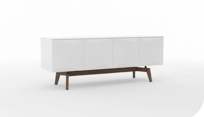 Wit dressoir met opbergruimte Eetkamermeubels Luxe houten meubels Modern