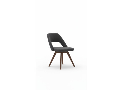 Grijze luxe eetkamerstoel Moderne eenzitter stijl Designer houten meubels