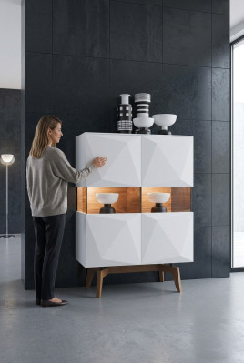 Wit bed Luxe bedframe Moderne slaapkamermeubels Houten frame