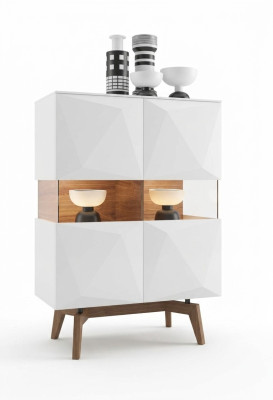 Wit bed Luxe bedframe Moderne slaapkamermeubels Houten frame