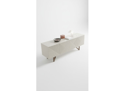 Moderne grijze ladekast Luxe dressoir Onderkast met opbergruimte Stijl