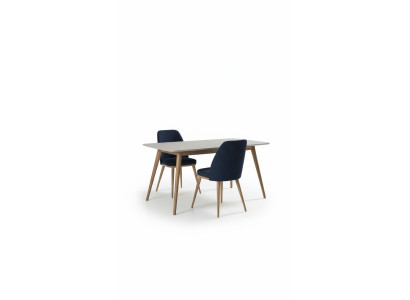 Blauwe eetkamerstoel Luxe Moderne keukenmeubels Designer houten meubels