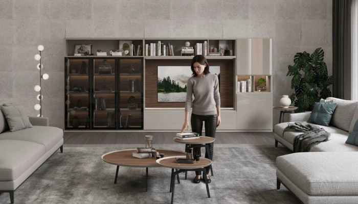 Salontafelset Woonkamermeubels Luxe Bruine Tafels Luxe Ontwerp Hout