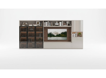 Wandmeubel Moderne witte woonkamermeubelen Luxe houten meubels Inrichting