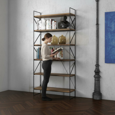 Wandplank Moderne boekenkast Woonkamer rek Designer houten meubelen