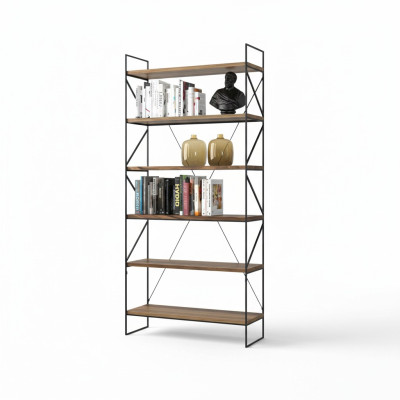 Wandplank Moderne boekenkast Woonkamer rek Designer houten meubelen