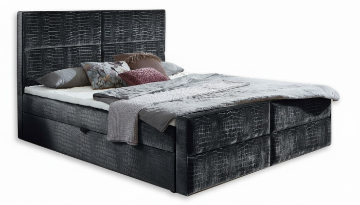 Stuur grijze slaapkamer houten meubel ontwerp elegant gestoffeerde stof nieuw.