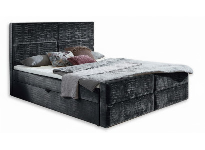 Stuur grijze slaapkamer houten meubel ontwerp elegant gestoffeerde stof nieuw.