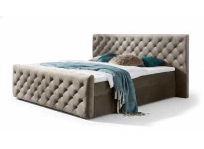 Chesterfield fluwelen bed tweepersoonsbed 160x200 ontwerpbedden hotelinrichting