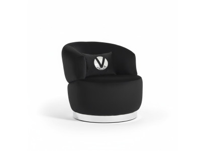 Zwarte fauteuil 1-zits textiel woonkamer luxe nieuw design fauteuil moderne fauteuil.