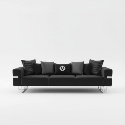 Woonkamer Bank Bankstel Bankstel Slaapbanken xxl Design Bank 4-zits Textiel Groot Nieuw