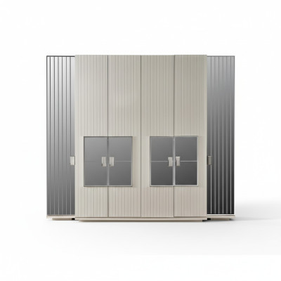 Kledingkast Kast Luxe Houten Kasten Design Meubels Slaapkamer Wit Nieuw