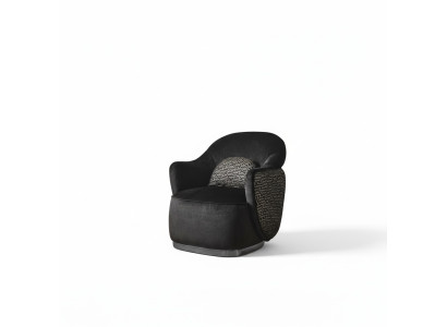 Fauteuil 1-zits zwart Luxe Design Woonkamer modern elegant Bekleding nieuw
