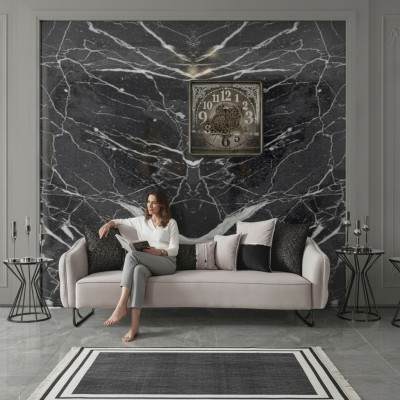 Bank 3-zits beige Bankstijl Luxe Woonkamer modern design Stoffen bekleding nieuw