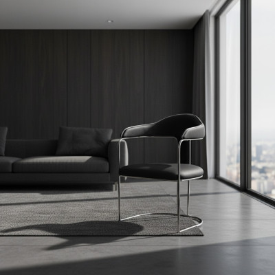 Moderne fauteuil stoel 1x eetkamer tv-lounge stoel gestoffeerde stoel nieuw textiel